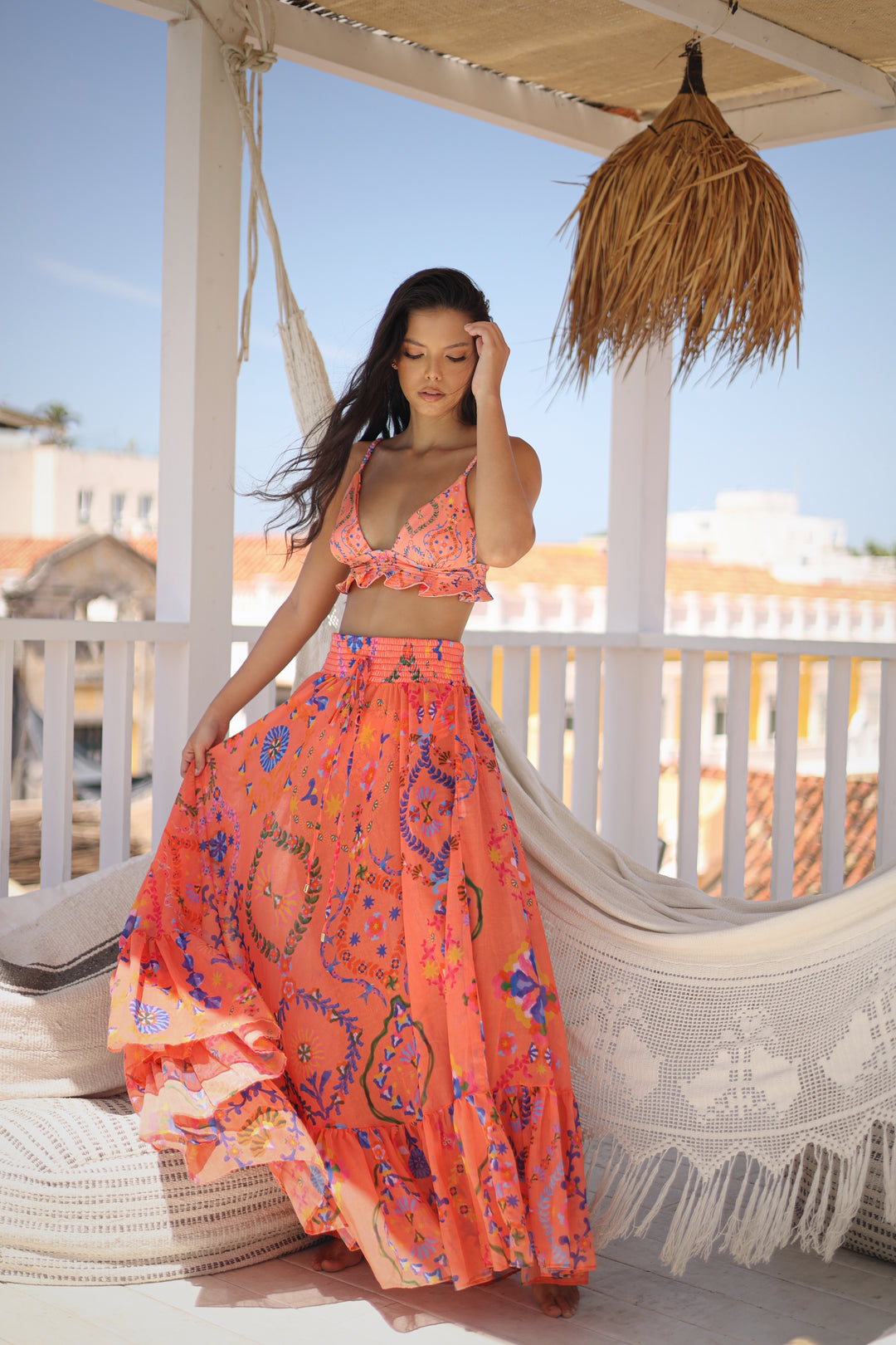 Côte d’Azur Maxi Skirt – Lux Riviera Resort Collection 2026
