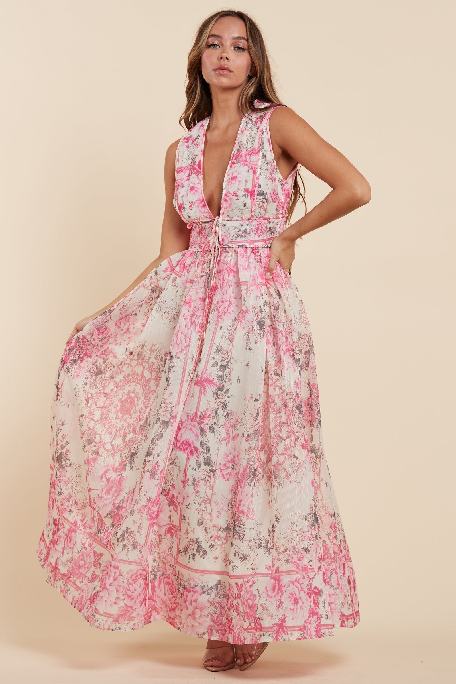 Floral Print Maxi Dress