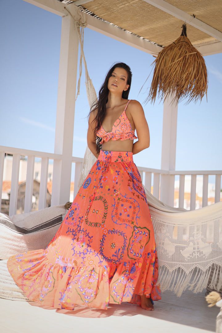 Côte d’Azur Maxi Skirt – Lux Riviera Resort Collection 2026