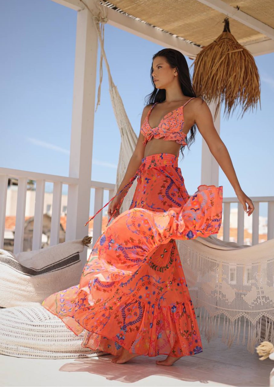 Côte d’Azur Maxi Skirt – Lux Riviera Resort Collection 2026