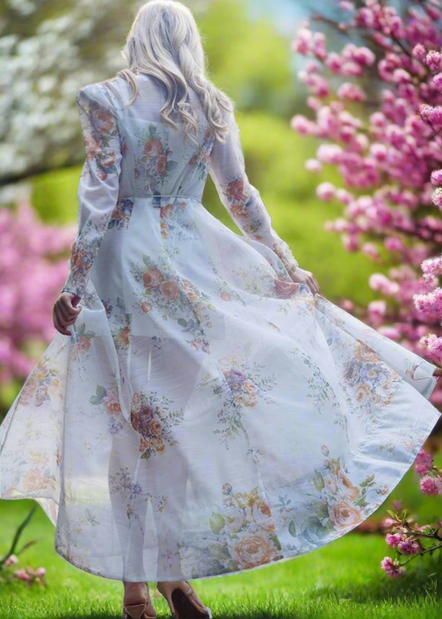 Elegant Two-Piece Lace Blazer & Skirt Set for Special Occasions L / US 10-12