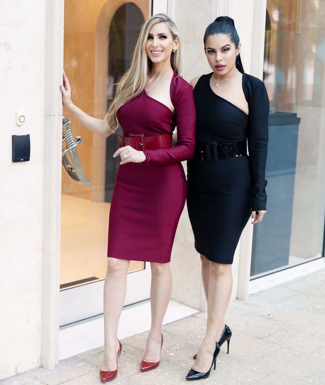 burgundy one shoulder midi dress BURGUNDY ONE SHOULDER Mini Midi Dress
