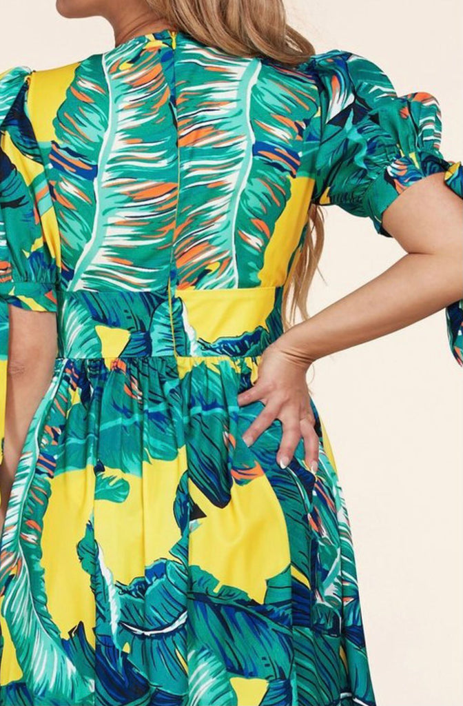 VENICE BEACH Summer Print Maxi Dress with Split Front VENICE BEACH Summer Print Maxi Dress with Split Front